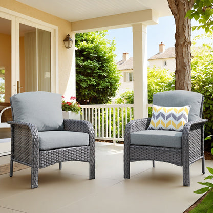 Set di sedie in vimini per esterni XIZZI (set da 2)