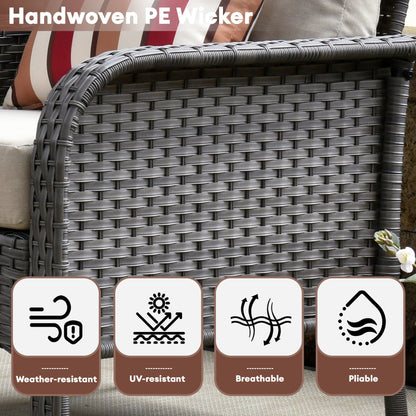 Set di sedie in vimini per esterni XIZZI (set da 2)