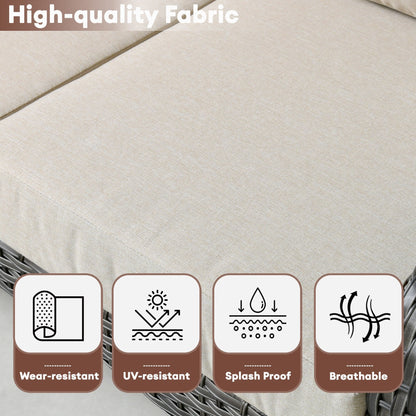 Set di sedie in vimini per esterni XIZZI (set da 2)