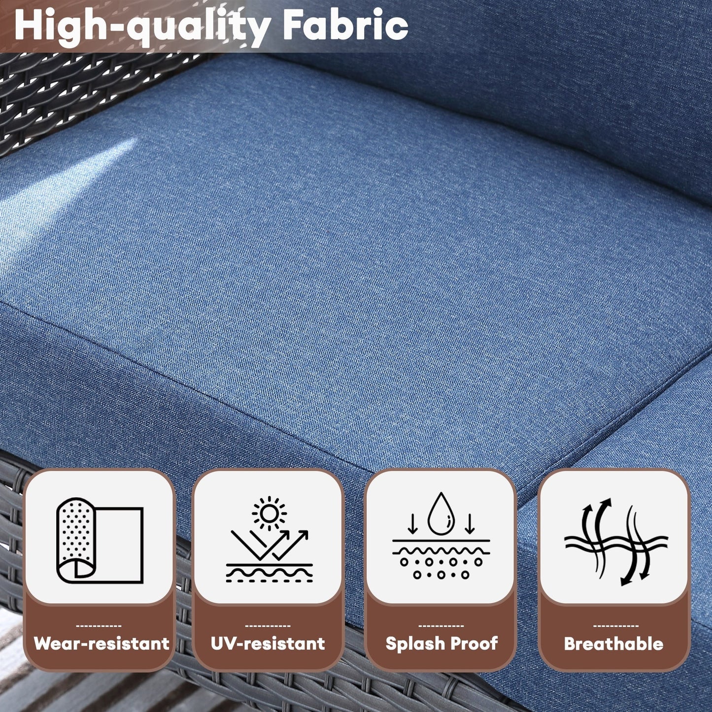 Set di sedie in vimini per esterni XIZZI (set da 2)