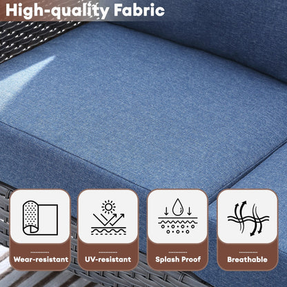 Set di sedie in vimini per esterni XIZZI (set da 2)