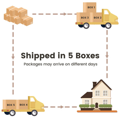 Set di mobili da giardino XIZZI da 8 pezzi, sedie girevoli per esterni in vimini