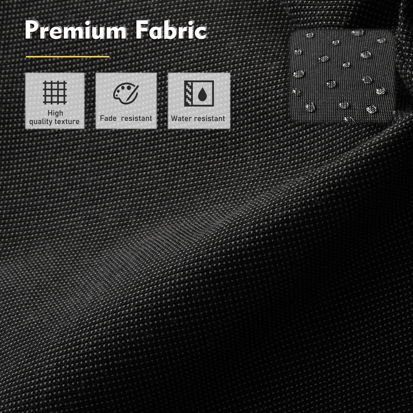 Set di mobili da giardino XIZZI da 8 pezzi, sedie girevoli per esterni in vimini