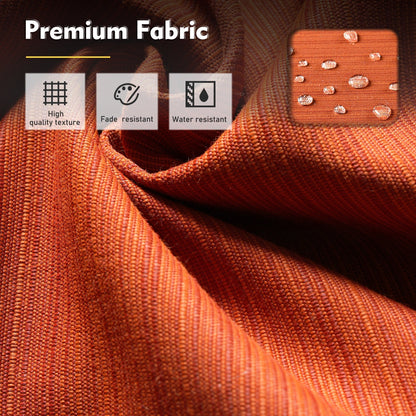 Set di mobili da giardino XIZZI da 8 pezzi, sedie girevoli per esterni in vimini