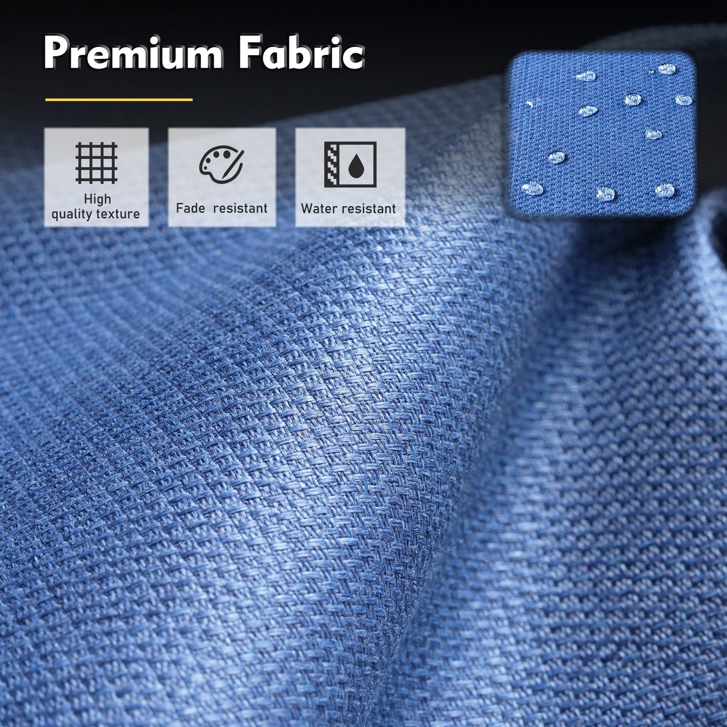 Set di mobili da giardino XIZZI da 8 pezzi, sedie girevoli per esterni in vimini