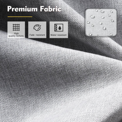 Set di mobili da giardino XIZZI da 8 pezzi, sedie girevoli per esterni in vimini