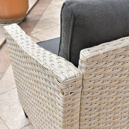 Set di divani da conversazione in rattan e vimini per esterni XIZZI, 5 pezzi