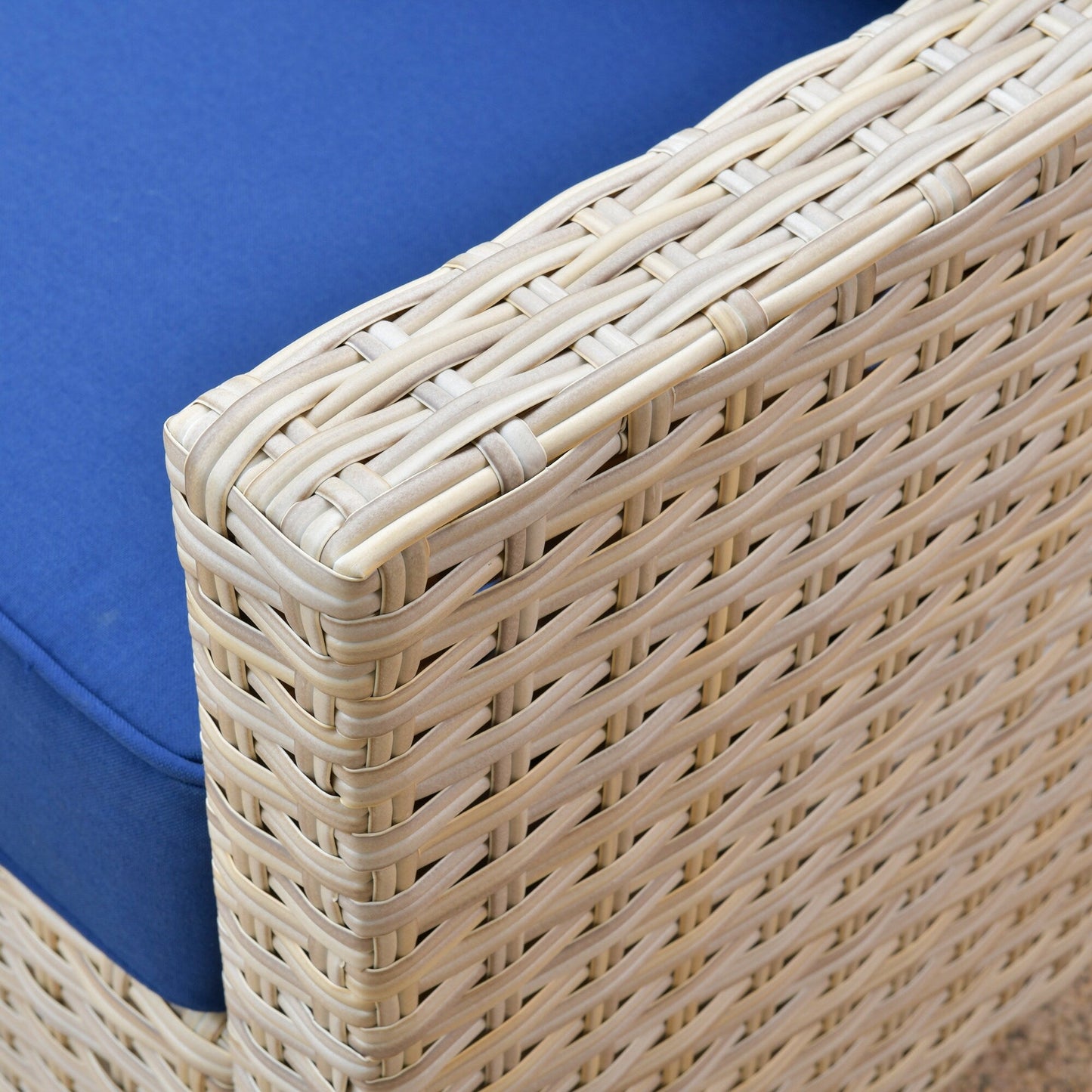 Set di divani da conversazione in rattan e vimini per esterni XIZZI, 5 pezzi