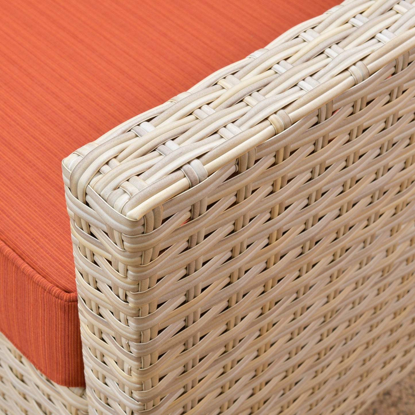 Set di divani da conversazione in rattan e vimini per esterni XIZZI, 5 pezzi