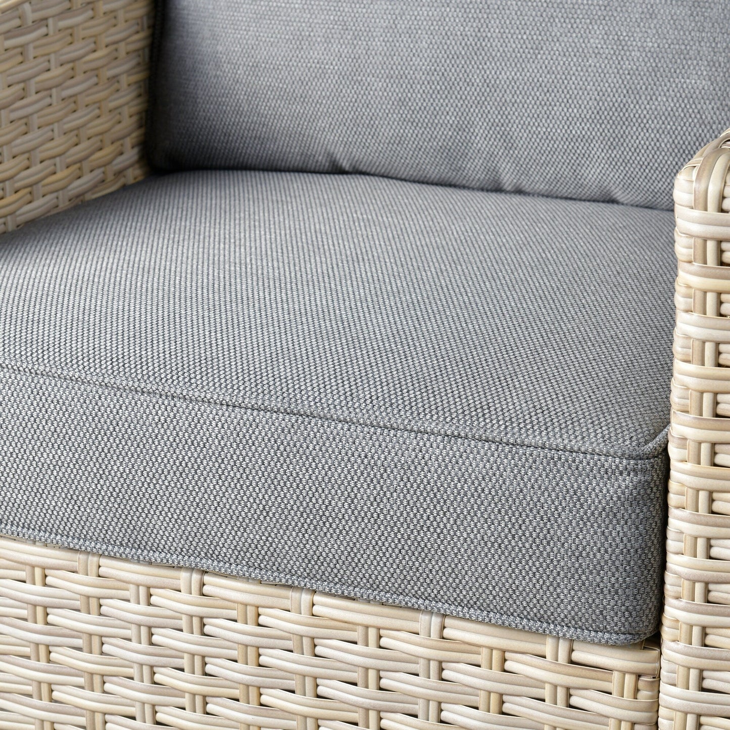 Set di divani da conversazione in rattan e vimini per esterni XIZZI, 5 pezzi