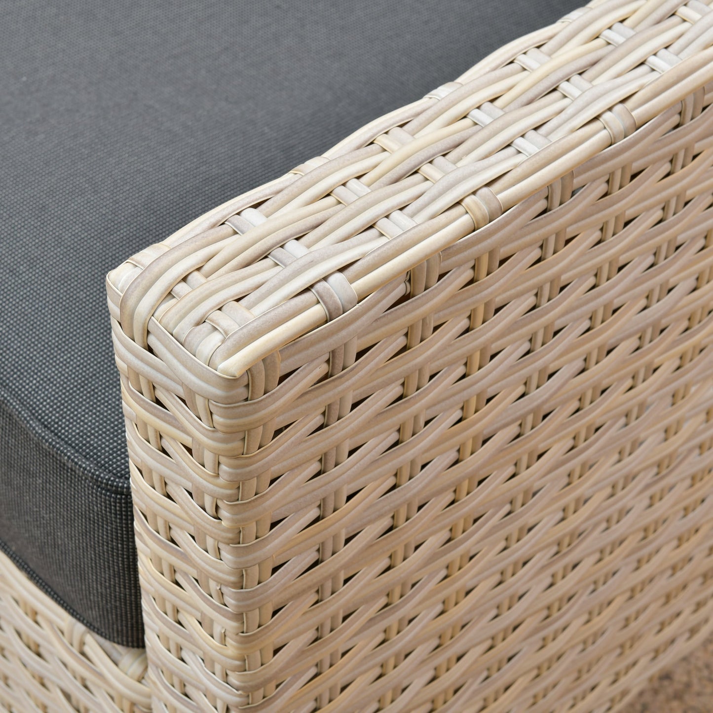 Set di divani da conversazione in rattan e vimini per esterni XIZZI, 5 pezzi