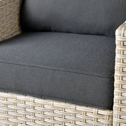 Set di divani da conversazione in rattan e vimini per esterni XIZZI, 5 pezzi