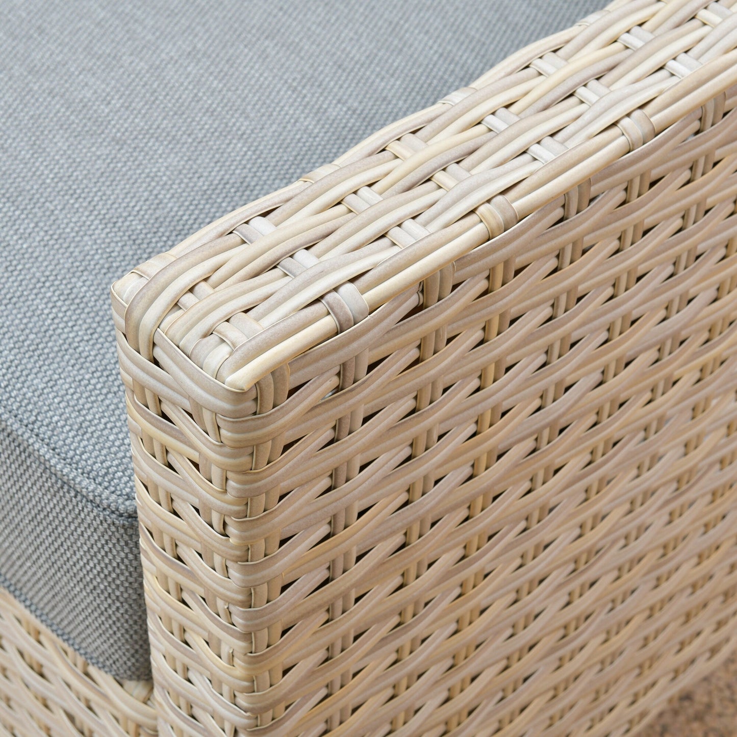 Set di divani da conversazione in rattan e vimini per esterni XIZZI, 5 pezzi