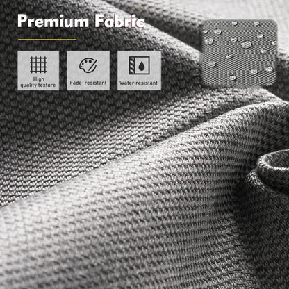 Set di mobili da esterno XIZZI da 6 pezzi con schienale alto e sedia girevole