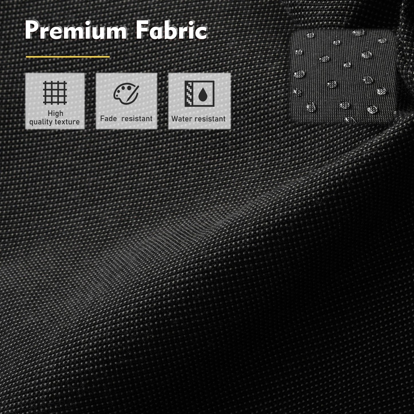 Set di mobili da esterno XIZZI da 6 pezzi con schienale alto e sedia girevole