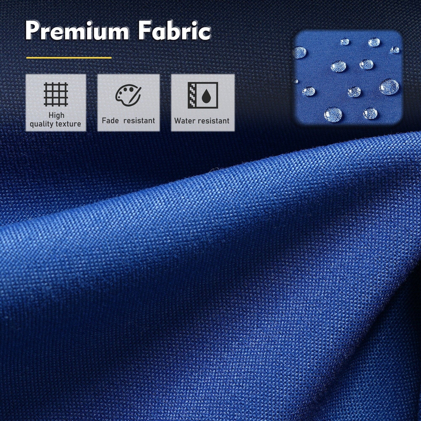 Set di mobili da esterno XIZZI da 6 pezzi con schienale alto e sedia girevole