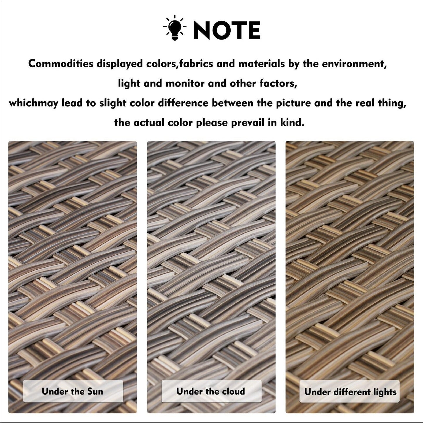 Set di mobili da esterno XIZZI da 6 pezzi con schienale alto e sedia girevole