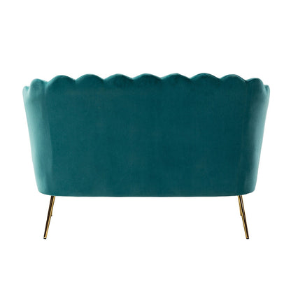 Divano a due posti Xabier da 52'' con schienale a forma di fiore