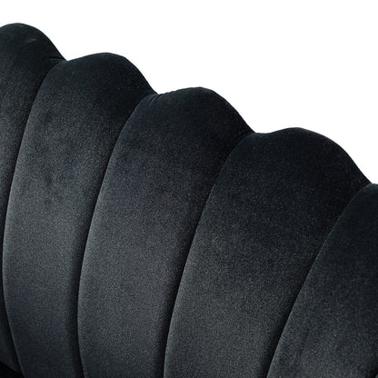 Divano a due posti Xabier da 52'' con schienale a forma di fiore