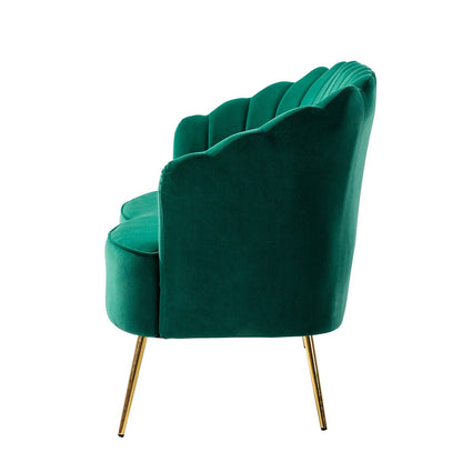 Divano a due posti Xabier da 52'' con schienale a forma di fiore