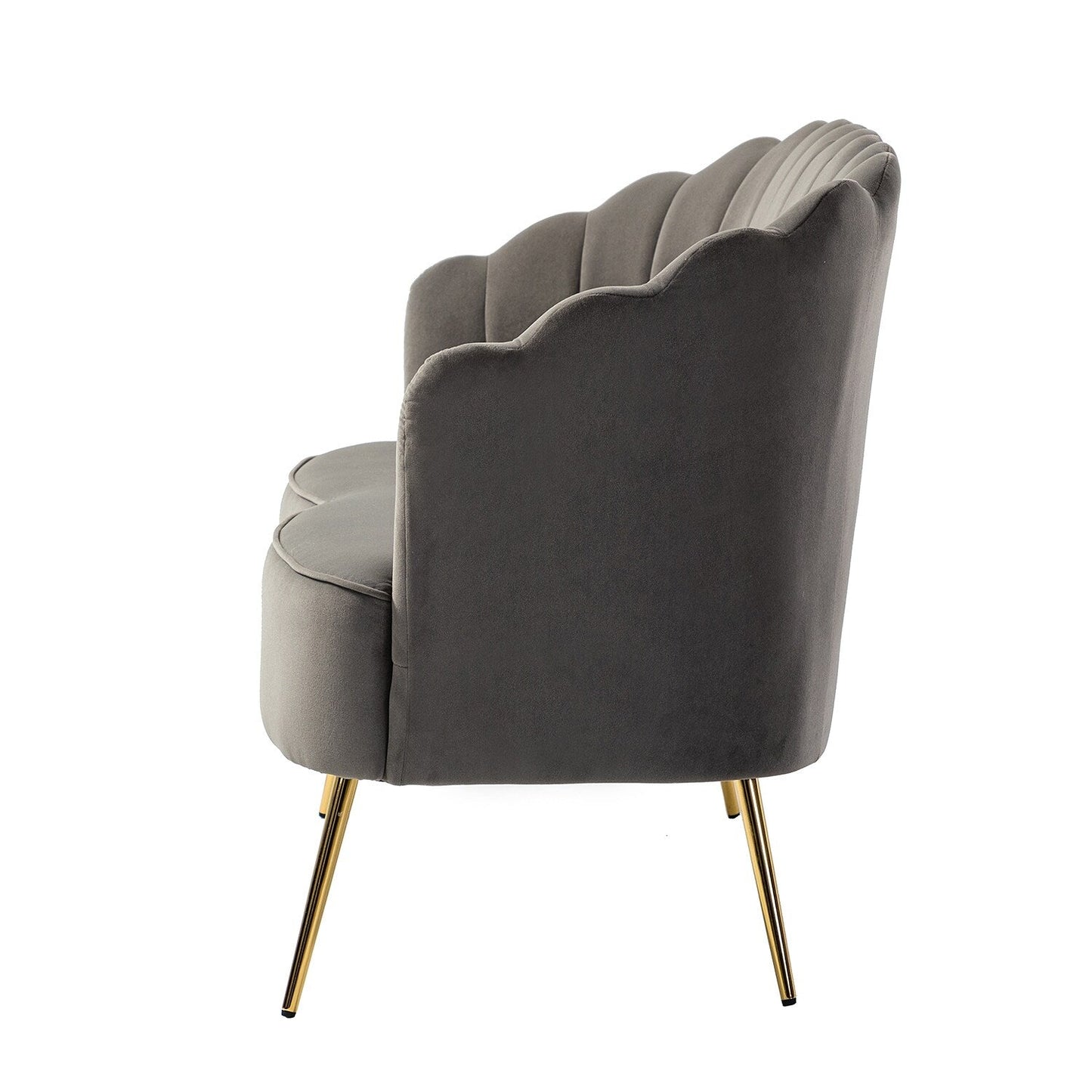 Divano a due posti Xabier da 52'' con schienale a forma di fiore