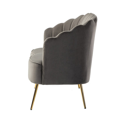 Divano a due posti Xabier da 52'' con schienale a forma di fiore