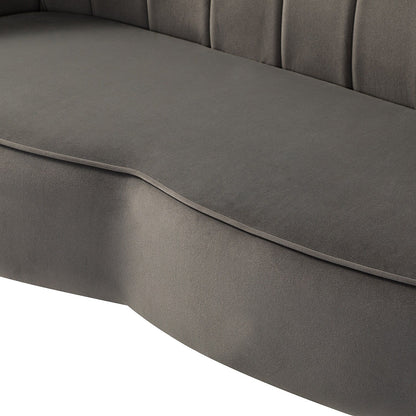 Divano a due posti Xabier da 52'' con schienale a forma di fiore