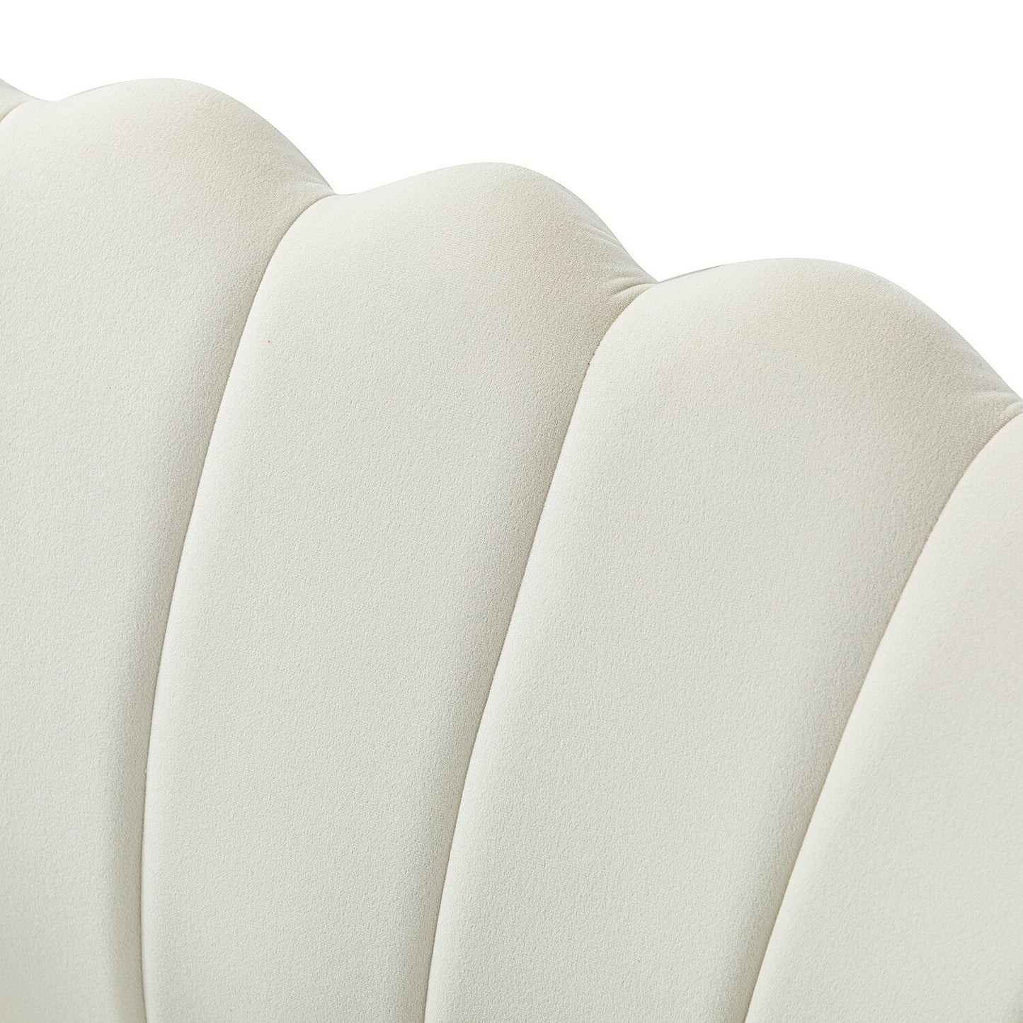 Divano a due posti Xabier da 52'' con schienale a forma di fiore