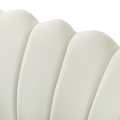 Divano a due posti Xabier da 52'' con schienale a forma di fiore