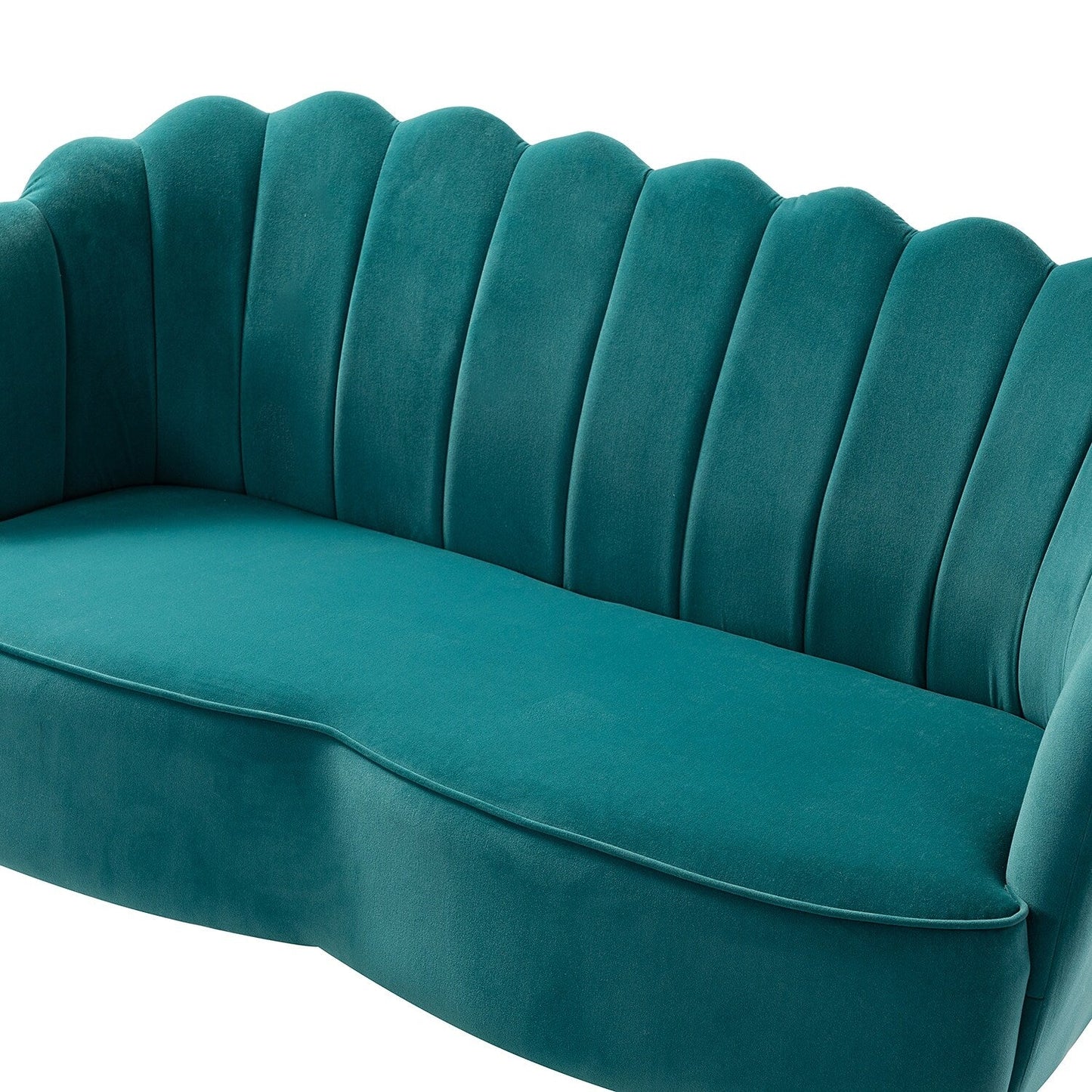 Divano a due posti Xabier da 52'' con schienale a forma di fiore