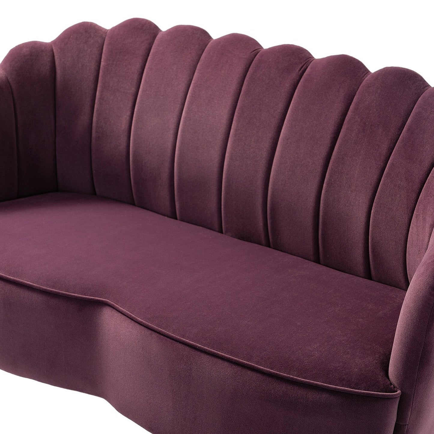 Divano a due posti Xabier da 52'' con schienale a forma di fiore