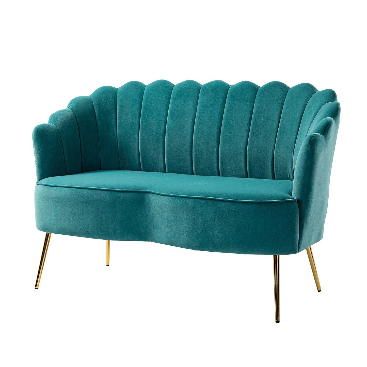 Divano a due posti Xabier da 52'' con schienale a forma di fiore