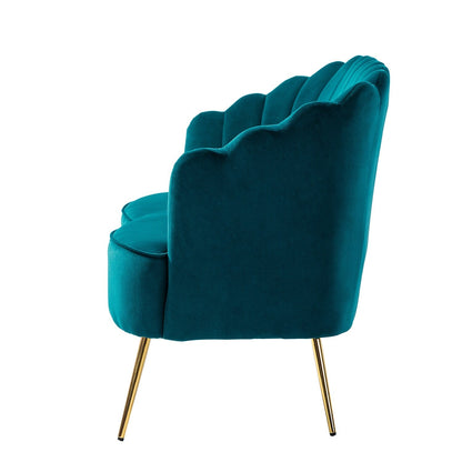 Divano a due posti Xabier da 52'' con schienale a forma di fiore