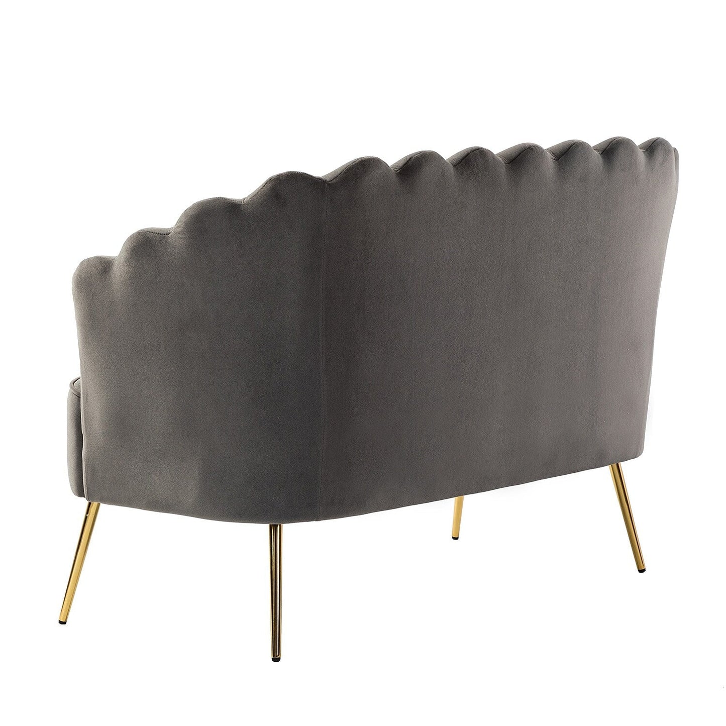 Divano a due posti Xabier da 52'' con schienale a forma di fiore