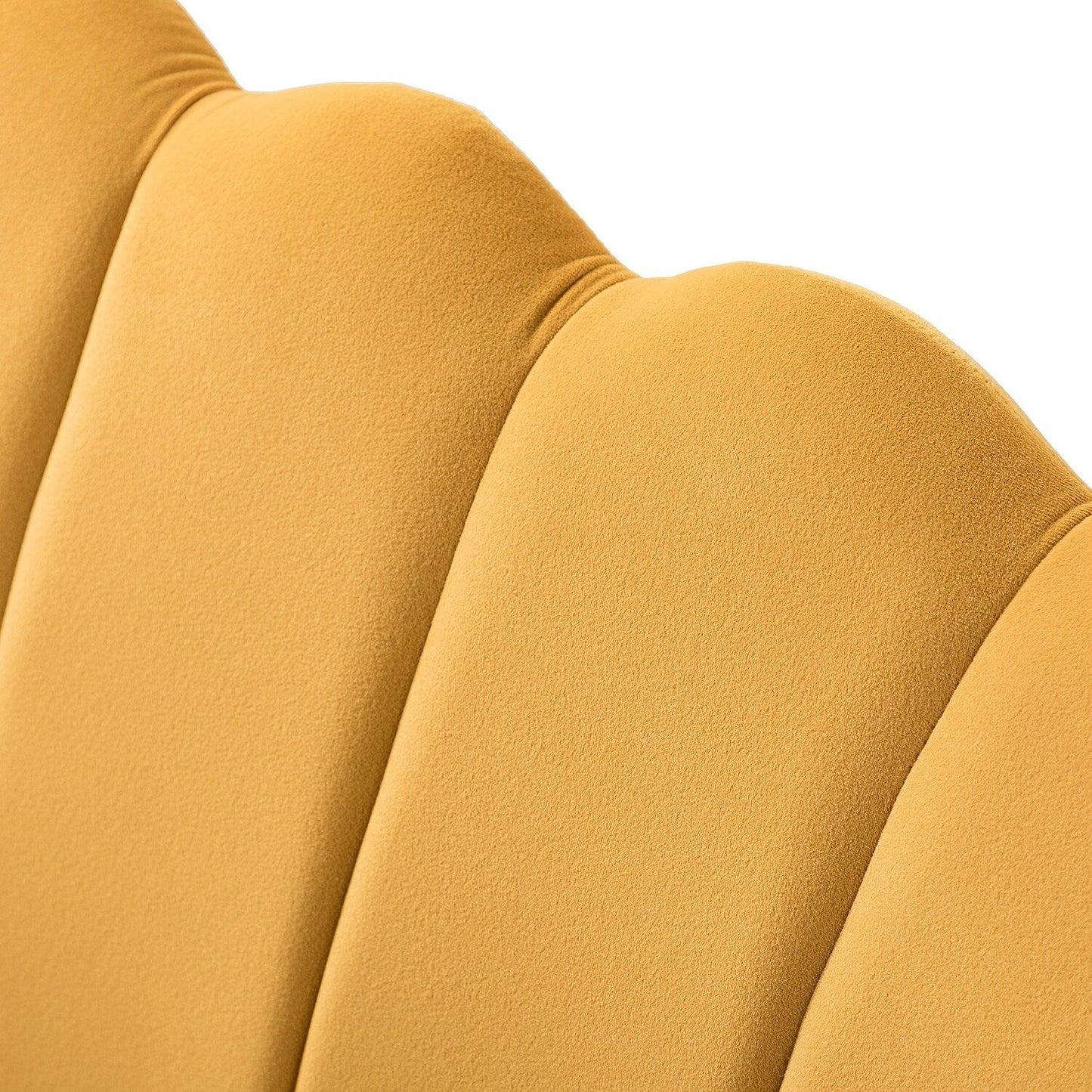 Divano a due posti Xabier da 52'' con schienale a forma di fiore