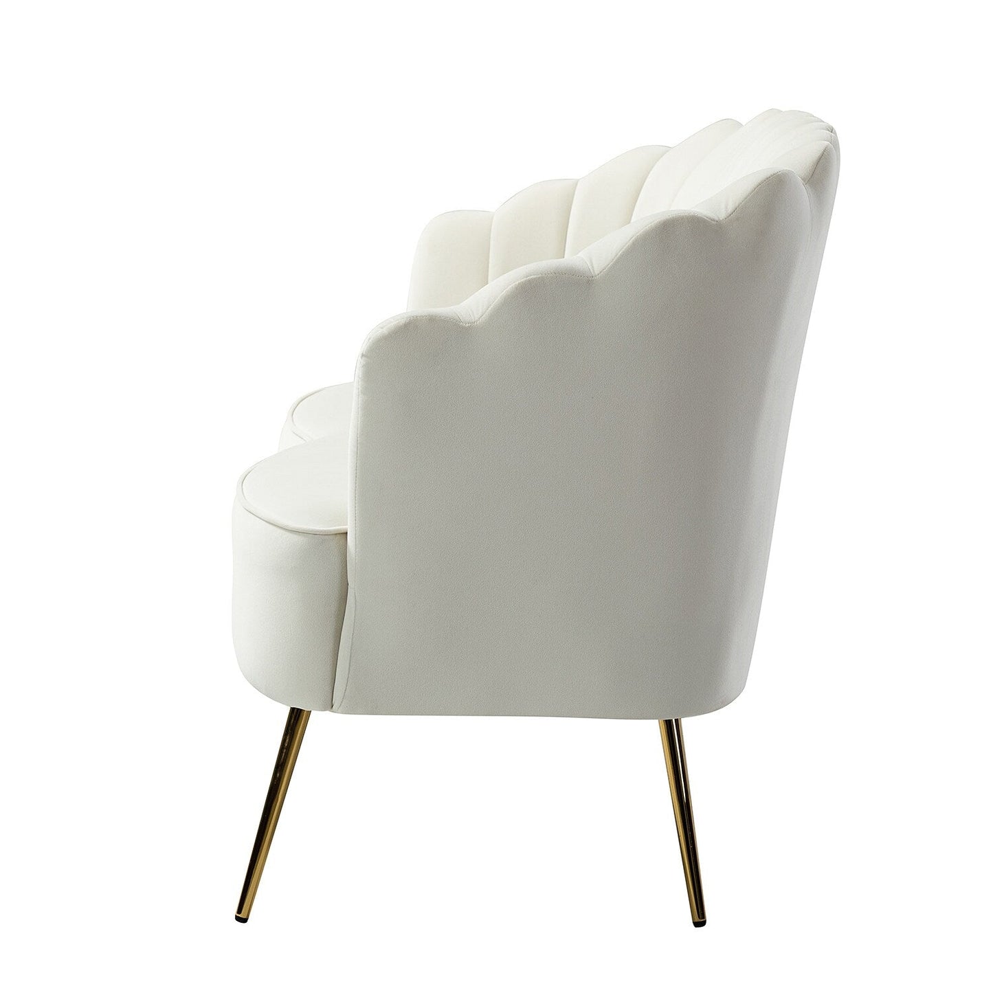 Divano a due posti Xabier da 52'' con schienale a forma di fiore