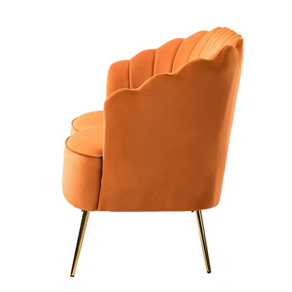 Divano a due posti Xabier da 52'' con schienale a forma di fiore