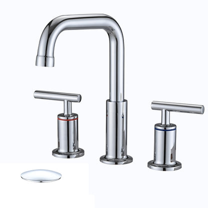 Rubinetto per lavabo da bagno di lusso YASINU da 8 pollici con scarico a scomparsa