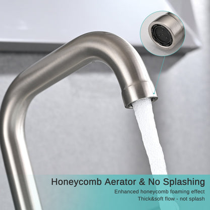 Rubinetto per lavabo da bagno di lusso YASINU da 8 pollici con scarico a scomparsa