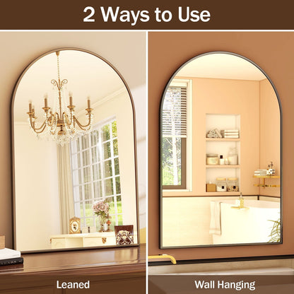 Specchio da parete per bagno ad arco YVANLA