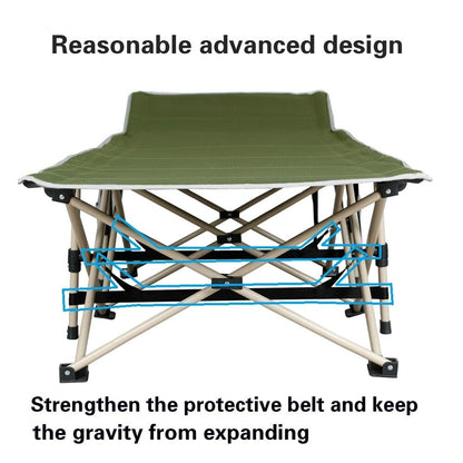 Yaheetech Lettino da campeggio pieghevole portatile in metallo per esterni e interni
