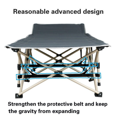 Yaheetech Lettino da campeggio pieghevole portatile in metallo per esterni e interni