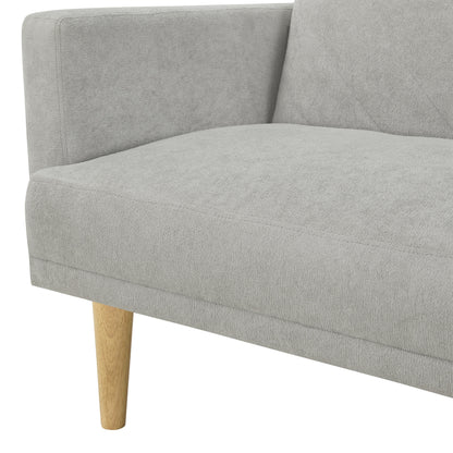 Divano letto futon in velluto giallo con fiocco di neve