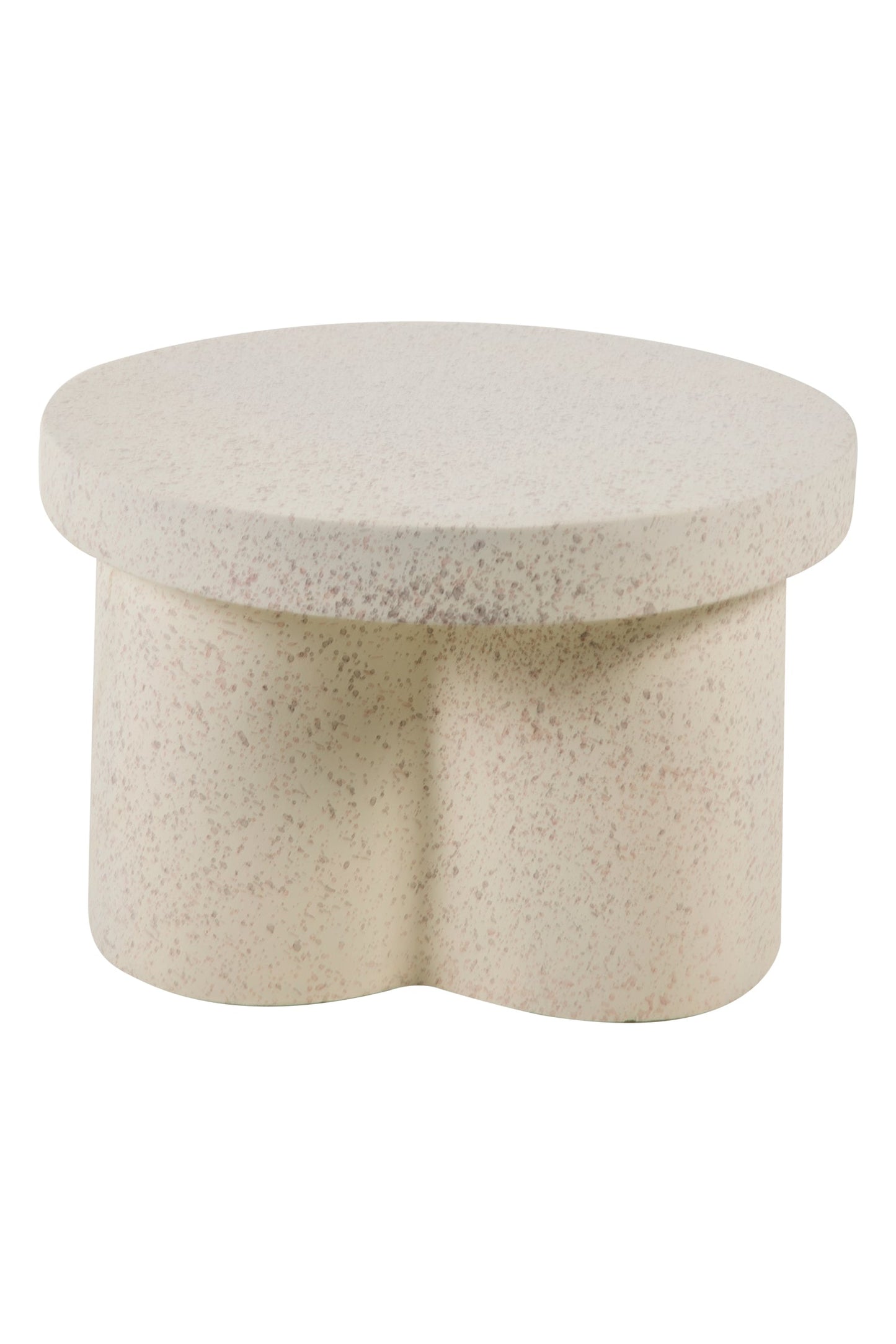 In&amp;Out - Tavolino In Poliresina Graniglia Bianca