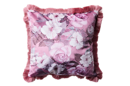 Farfalla - Cuscino Rosa Fantasia Fiori