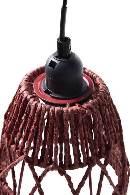 Giamaica - Lampadario Piccolo Da Sospensione Bordeaux