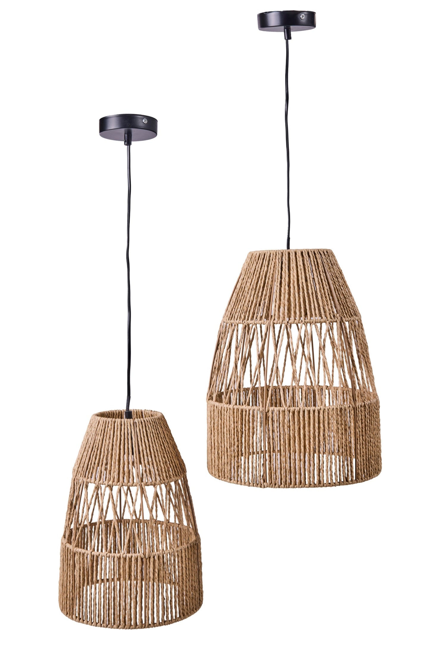 Cartagena - Lampadari Intreccio Naturali Set 1/2