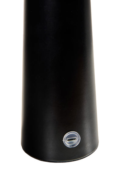 Led - Abat Jour Con Cappello Lungo Nera