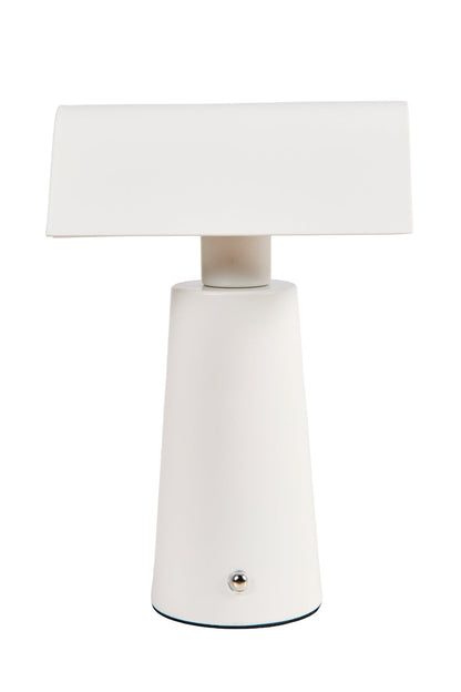 Led - Abat Jour Con Cappello Allungato Bianca