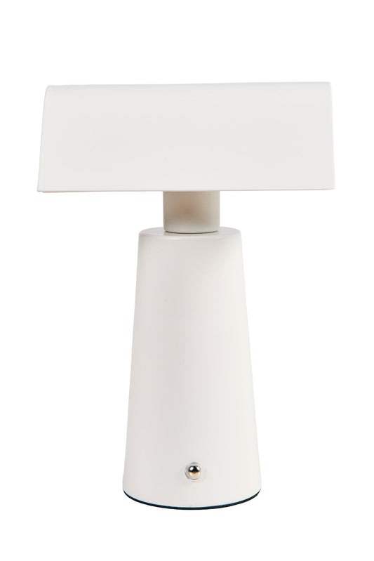 Led - Abat Jour Con Cappello Allungato Bianca